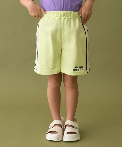 b・ROOM（ビールーム）の「4分丈サイドラインスウェットパンツ（その他パンツ・キッズ・トップグレー/ターコイズブルー/レモンイエロー/バイオレット/ブラック/オートミール・110cm/130cm/140cm/150cm/100cm/120cm）」の6枚目の写真