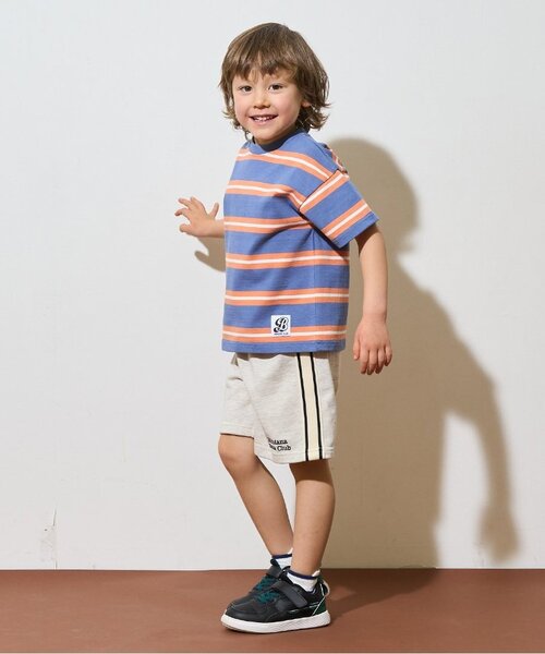 b・ROOM（ビールーム）の「4分丈サイドラインスウェットパンツ（その他パンツ・キッズ・トップグレー/ターコイズブルー/レモンイエロー/バイオレット/ブラック/オートミール・110cm/130cm/140cm/150cm/100cm/120cm）」の16枚目の写真