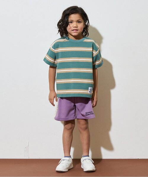 b・ROOM（ビールーム）の「4分丈サイドラインスウェットパンツ【子供服】【キッズ】【男の子】【女の子】（その他パンツ・キッズ・トップグレー/ターコイズブルー/レモンイエロー/バイオレット/ブラック/オートミール・110cm/130cm/140cm/150cm/100cm/120cm）」の15枚目の写真