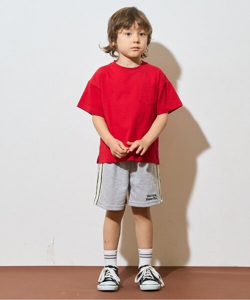 b・ROOM（ビールーム）の「4分丈サイドラインスウェットパンツ【子供服】【キッズ】【男の子】【女の子】（その他パンツ・キッズ・トップグレー/ターコイズブルー/レモンイエロー/バイオレット/ブラック/オートミール・110cm/130cm/140cm/150cm/100cm/120cm）」の19枚目の写真