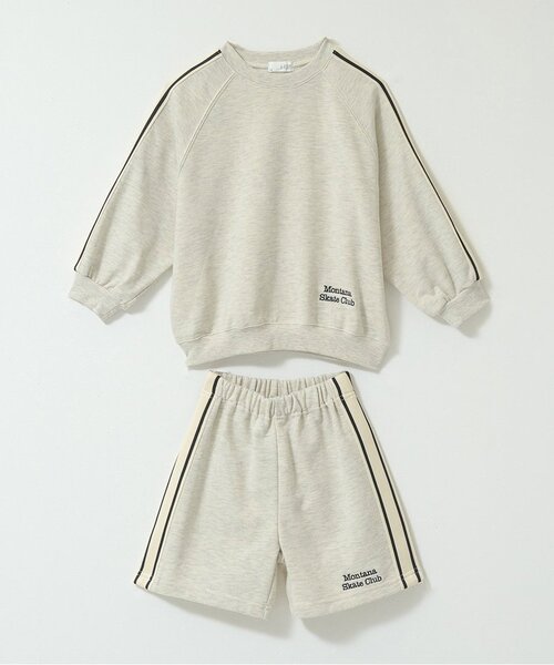 b・ROOM（ビールーム）の「4分丈サイドラインスウェットパンツ（その他パンツ・キッズ・トップグレー/ターコイズブルー/レモンイエロー/バイオレット/ブラック/オートミール・110cm/130cm/140cm/150cm/100cm/120cm）」の15枚目の写真