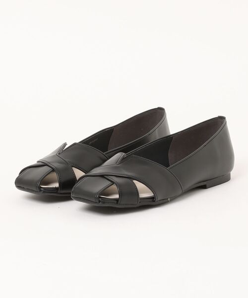 ABC-MART(エービーシーマート)の「JOLI ENCORE ジョリー アンコール MESH FLAT 1 メッシュフラット 1 JE80245 BLACK(パンプス・レディース・ブラック・23.0cm/23.5cm/24.0cm/24.5cm/22.5cm)」の1枚目の写真