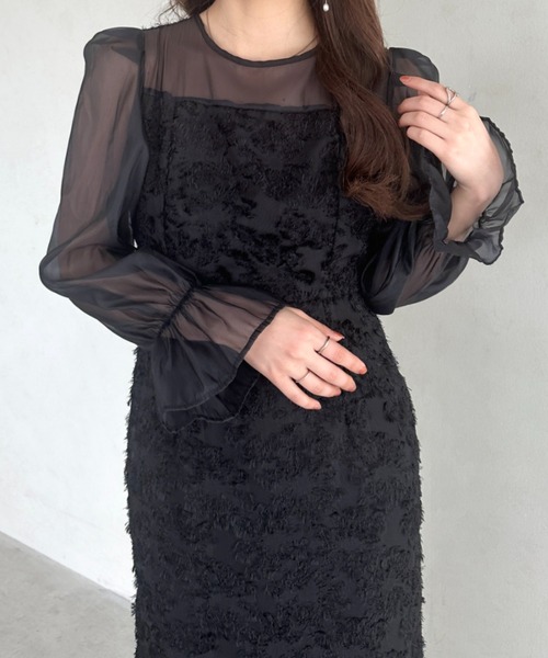 今期完売☆Loungedress ラウンジドレス シアーブルゾン ブラック☆新品 楽天市場】定価￥17,600 Lounge dress ラウンジドレス ドルマン