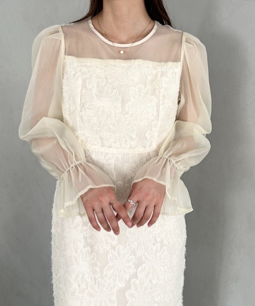 MYMOOD.(マイムード)の「【お気に入り10000越え♪】ラウンドネックシアーロングワンピース ドレス 結婚式お呼ばれオケージョンパーティー(ドレス・レディース・ブラック/グレー/ネイビー/アイボリー/ピンク・FREE)」の22枚目の写真