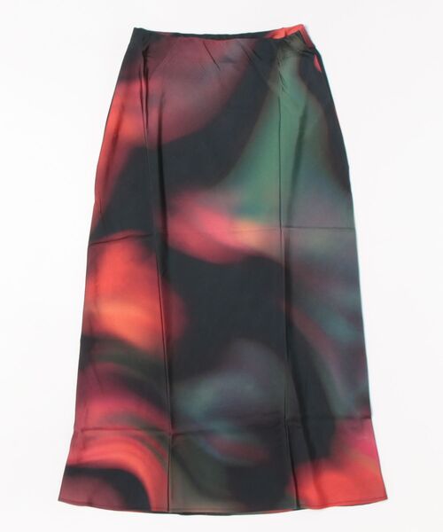 Desigual（デシグアル）の「カラフルブラープリントミディスカート ステイン柄 ブラック（スカート・レディース・レッド・XS/S/M/L/XL）」の7枚目の写真