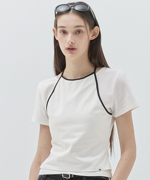 ☆韓国の人気☆【KIRSH】☆KIRSH LAYERED SLIM LONG SLEEV.E☆ 限定商品発売】さくらんぼのロゴで人気な韓国レディースブランド