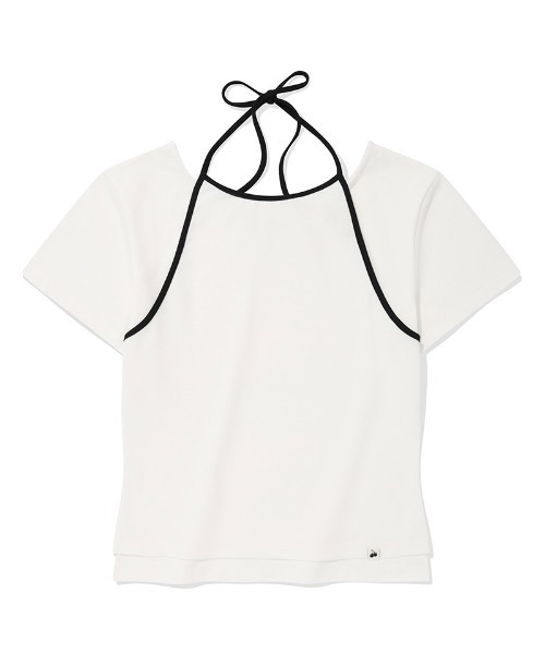 KIRSH(キルシー)の「KIRSH PLAIN DOUBLE LAYERED T-SHIRT キルシー プレーン ダブル レイヤード Tシャツ(Tシャツ/カットソー・レディース・ホワイト/レッド/ブラック・ONE SIZE)」の14枚目の写真