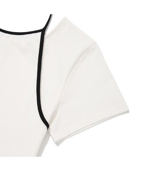 KIRSH(キルシー)の「KIRSH PLAIN DOUBLE LAYERED T-SHIRT キルシー プレーン ダブル レイヤード Tシャツ(Tシャツ/カットソー・レディース・ホワイト/レッド/ブラック・ONE SIZE)」の16枚目の写真