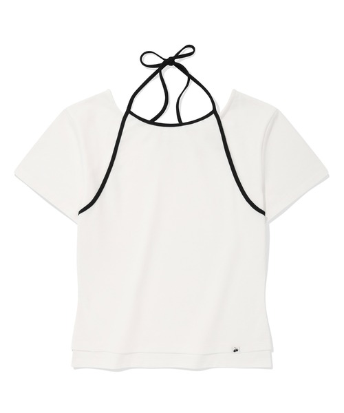 KIRSH(キルシー)の「KIRSH PLAIN DOUBLE LAYERED T-SHIRT キルシー プレーン ダブル レイヤード Tシャツ(Tシャツ/カットソー・レディース・ホワイト/レッド/ブラック・ONE SIZE)」の18枚目の写真