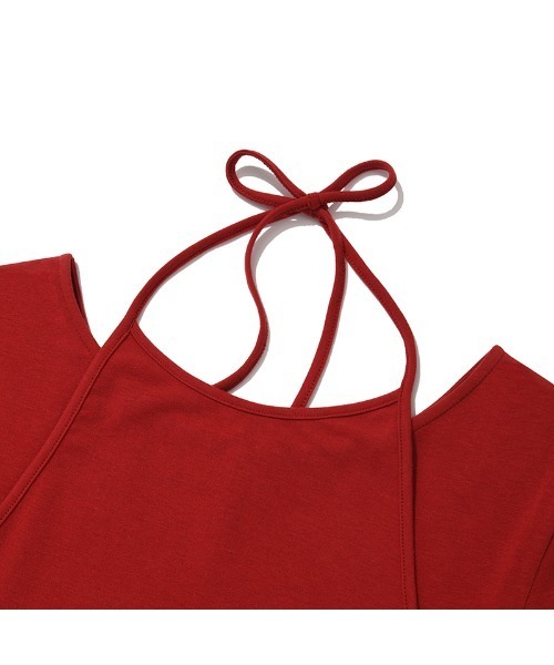 KIRSH(キルシー)の「KIRSH PLAIN DOUBLE LAYERED T-SHIRT キルシー プレーン ダブル レイヤード Tシャツ(Tシャツ/カットソー・レディース・ホワイト/レッド/ブラック・ONE SIZE)」の5枚目の写真