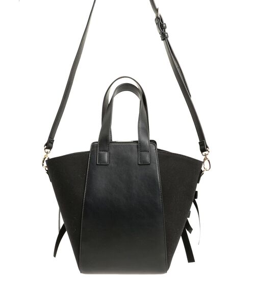 CALNAMUR（カルナムール）の「RIBBON BAG／リボンバッグ（ハンドバッグ・レディース・ブラック/シルバー・FREE）」の6枚目の写真