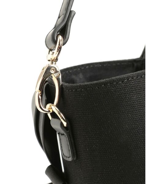 CALNAMUR（カルナムール）の「RIBBON BAG／リボンバッグ（ハンドバッグ・レディース・ブラック/シルバー・FREE）」の7枚目の写真