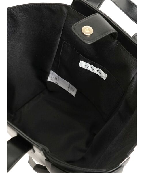CALNAMUR（カルナムール）の「RIBBON BAG／リボンバッグ（ハンドバッグ・レディース・ブラック/シルバー・FREE）」の8枚目の写真
