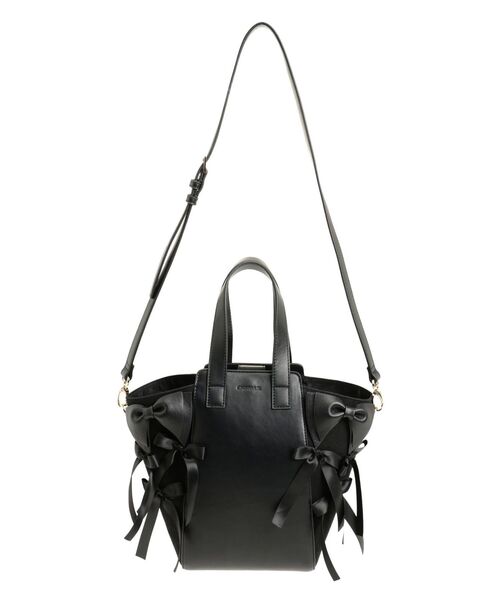 CALNAMUR（カルナムール）の「RIBBON BAG／リボンバッグ（ハンドバッグ・レディース・ブラック/シルバー・FREE）」の11枚目の写真