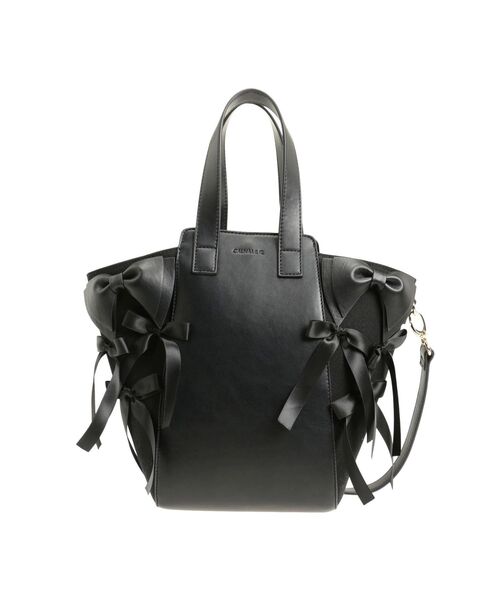 CALNAMUR（カルナムール）の「RIBBON BAG／リボンバッグ（ハンドバッグ・レディース・ブラック/シルバー・FREE）」の13枚目の写真