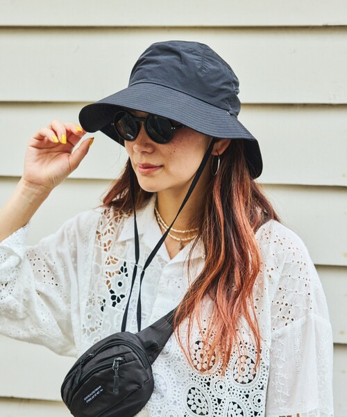 FREAK'S STORE（フリークスストア）の「SUN SHADE SP BRIM HAT サンシェードブリムハット（ハット・メンズ・ブラック/ベージュ・ONE SIZE）」の4枚目の写真