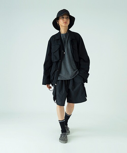 FREAK'S STORE（フリークスストア）の「SUN SHADE SP BRIM HAT サンシェードブリムハット（ハット・メンズ・ブラック/ベージュ・ONE SIZE）」の7枚目の写真