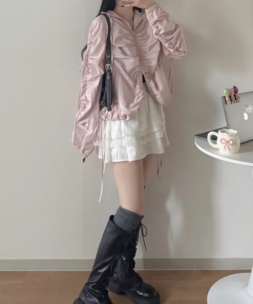 kynu⭐︎　マチャットナイロンジップブルゾン ナイロンジップブルゾン（ベージュ） | MACHATT ONLINE STORE