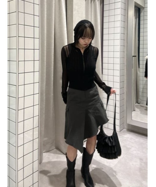 LAGUA GEM(ラグアジェム)の「FRILL ショルダーバッグ(ショルダーバッグ・レディース・ブラック/ブラウン・FREE)」の21枚目の写真