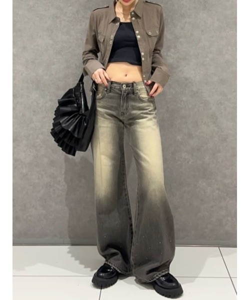 LAGUA GEM(ラグアジェム)の「FRILL ショルダーバッグ(ショルダーバッグ・レディース・ブラック/ブラウン・FREE)」の13枚目の写真