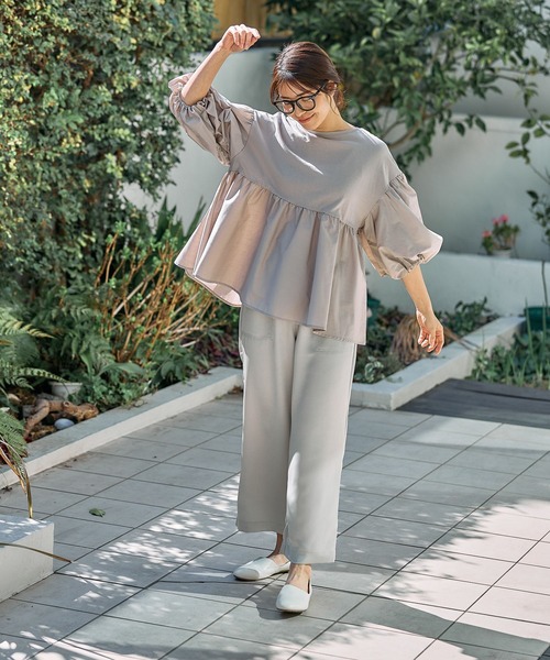 FOUND GOOD（ファウンドグッド）の「サテンイージーパンツ（その他パンツ・レディース・ブルー系2/アイボリー/ブラック/グレー系8・L/M/S）」の8枚目の写真