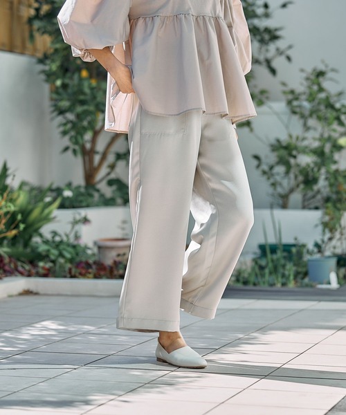 FOUND GOOD（ファウンドグッド）の「サテンイージーパンツ（その他パンツ・レディース・ブルー系2/アイボリー/ブラック/グレー系8・L/M/S）」の11枚目の写真