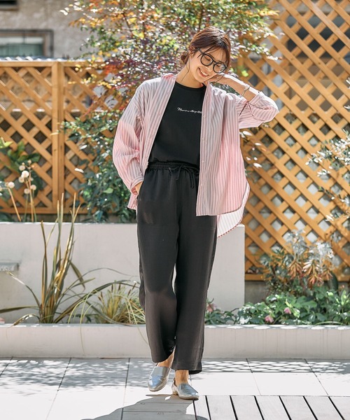 FOUND GOOD（ファウンドグッド）の「サテンイージーパンツ（その他パンツ・レディース・ブルー系2/アイボリー/ブラック/グレー系8・L/M/S）」の13枚目の写真