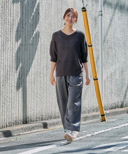 FOUND GOOD（ファウンドグッド）の「サテンイージーパンツ（その他パンツ・レディース・ブルー系2/アイボリー/ブラック/グレー系8・L/M/S）」の20枚目の写真