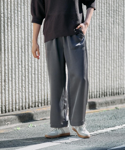 FOUND GOOD（ファウンドグッド）の「サテンイージーパンツ（その他パンツ・レディース・ブルー系2/アイボリー/ブラック/グレー系8・L/M/S）」の22枚目の写真