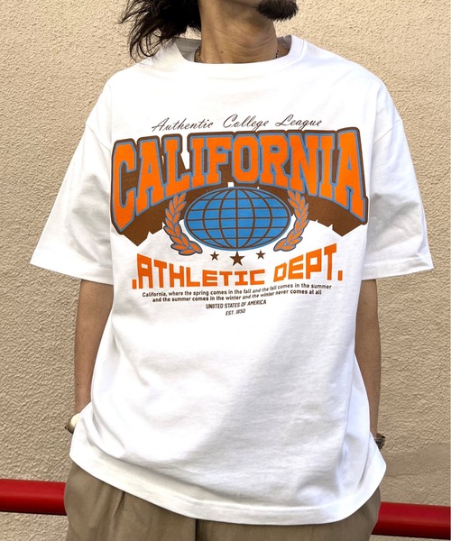 spiritoso(スピリトーゾ)の「【spiritoso】CALIFORNIA ビッグシルエットTシャツ(CP)(Tシャツ/カットソー・レディース・ブラック/ネイビー/ホワイト・L/M)」の2枚目の写真
