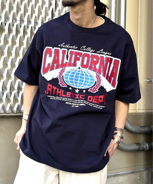 spiritoso(スピリトーゾ)の「【spiritoso】CALIFORNIA ビッグシルエットTシャツ(CP)(Tシャツ/カットソー・レディース・ブラック/ネイビー/ホワイト・L/M)」の10枚目の写真