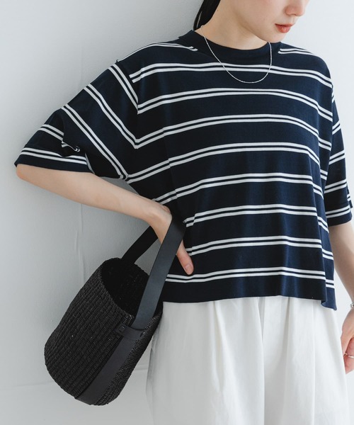 new basic ハイゲージニットTシャツ（Tシャツ/カットソー