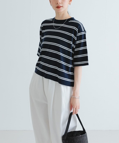 tシャツ new basic　ハイゲージニットTシャツ レディース URBAN RESEARCH（アーバンリサーチ）の「new basic ハイゲージ