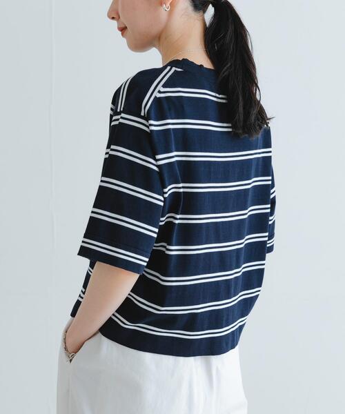 URBAN RESEARCH(アーバンリサーチ)の「new basic ハイゲージニットTシャツ(Tシャツ/カットソー・レディース・レッド/ホワイト/ブラック/ブルー系その他・FREE)」の22枚目の写真