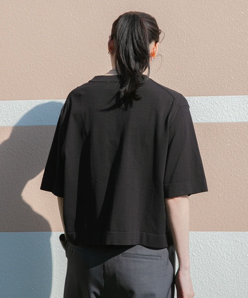 【新品・タグ付き】new basic　ハイゲージニットTシャツ　アーバンリサーチ new basic ハイゲージニットTシャツ[URA5-22T035]｜URBAN