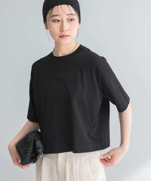 【新品・タグ付き】new basic　ハイゲージニットTシャツ　アーバンリサーチ new basic ハイゲージニットTシャツ[URA5-22T035]｜URBAN