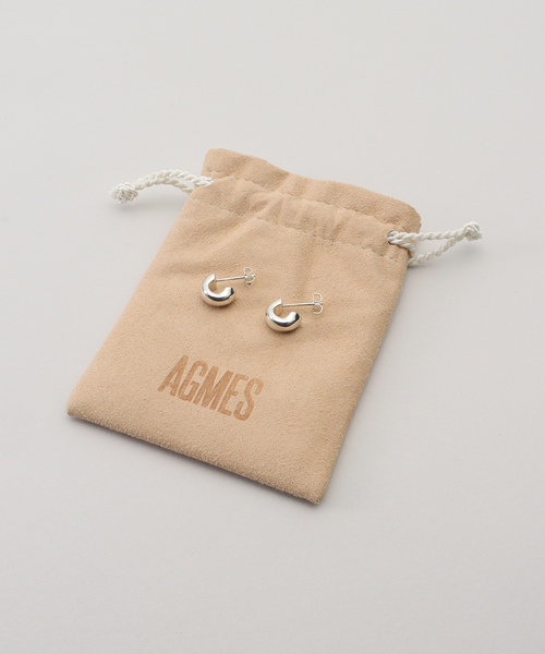 journal standard L'essage(ジャーナルスタンダードレサージュ)の「【AGMES/アグメス】MINI DAHLIA HUGGIES STERLING SILVE:ピアス(両耳)(ピアス(両耳用)・レディース・シルバー・FREE)」の3枚目の写真