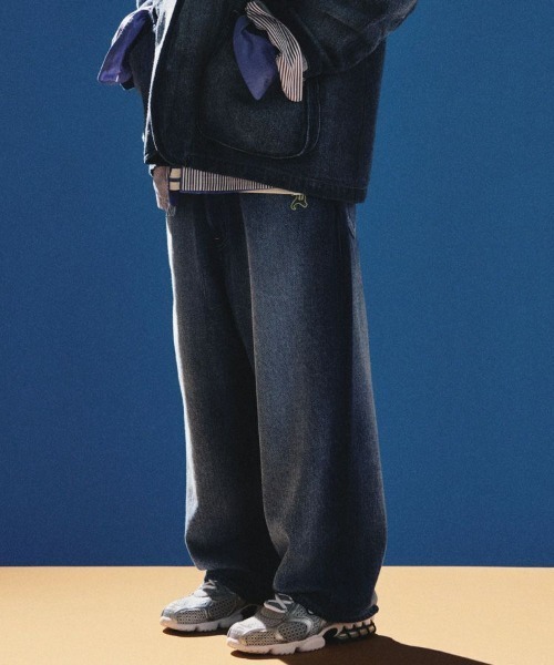 STYLISE（スタイライズ）の「【FACETASM】DEMIM PANTS / インディゴ [NAT-PT-U01]（デニムパンツ・メンズ・インディゴブルー・3/4）」の4枚目の写真