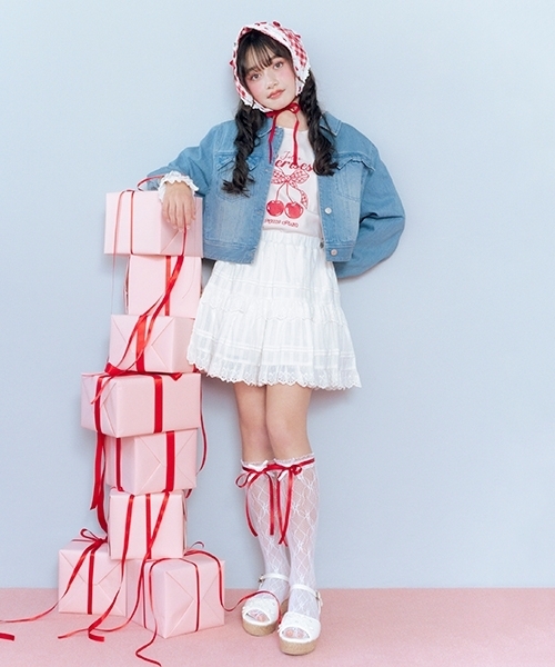 セール】リボンレースティアードスカパン（その他パンツ）｜mezzo