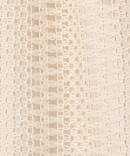 MICO COULIER（ミコクリエ）の「変わり編みレーススカート（スカート・レディース・オフホワイト/ブラック・36/38）」の18枚目の写真