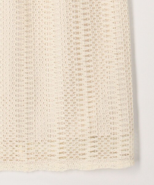 MICO COULIER（ミコクリエ）の「変わり編みレーススカート（スカート・レディース・オフホワイト/ブラック・36/38）」の16枚目の写真