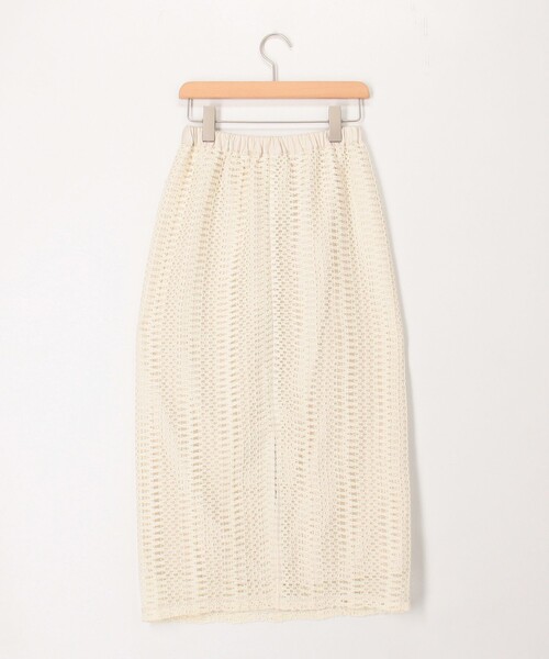 MICO COULIER（ミコクリエ）の「変わり編みレーススカート（スカート・レディース・オフホワイト/ブラック・36/38）」の15枚目の写真