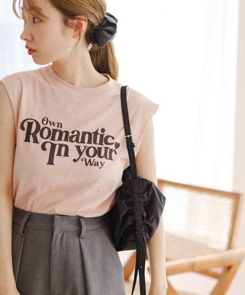 Kastane（カスタネ）の「【新色追加/カラバリ豊富】カットオフロゴタンク（タンクトップ・レディース・アイボリー/ピンク/グリーン/アイボリー系/ホワイト系その他2/ホワイト系その他3/オフホワイト・FREE）」の2枚目の写真