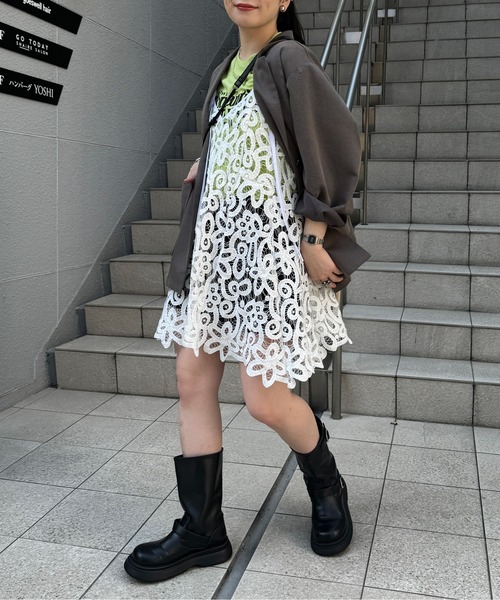 Kastane（カスタネ）の「【新色追加/カラバリ豊富】カットオフロゴタンク（タンクトップ・レディース・アイボリー/ピンク/グリーン/アイボリー系/ホワイト系その他2/ホワイト系その他3/オフホワイト・FREE）」の9枚目の写真