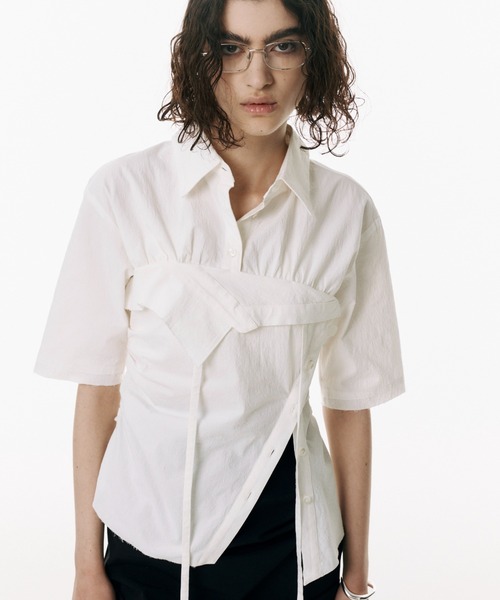 正規 ARRANGE SHIRT/アレンジレイヤードローブシャツ ROBE LAYERED トップス