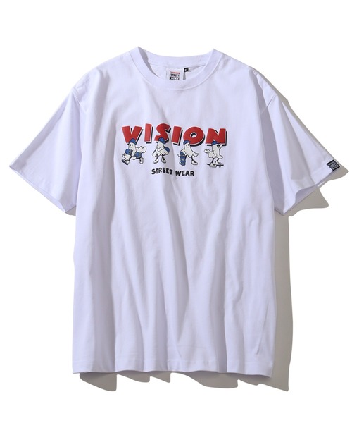 VISION STREET WEAR(ヴィジョンストリートウェア)の「【VISION STREET WEAR/ヴィジョンストリートウェア】オーバーサイズ ゴーストスケーターズ発泡プリント 半袖Tシャツ(Tシャツ/カットソー・メンズ・ブラック/ホワイト/ブルー・L/M/LL)」の17枚目の写真