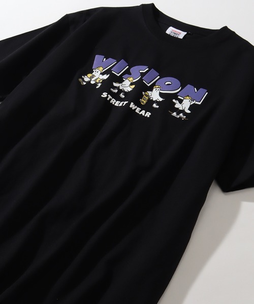 VISION STREET WEAR(ヴィジョンストリートウェア)の「【VISION STREET WEAR/ヴィジョンストリートウェア】オーバーサイズ ゴーストスケーターズ発泡プリント 半袖Tシャツ(Tシャツ/カットソー・メンズ・ブラック/ホワイト/ブルー・L/M/LL)」の9枚目の写真
