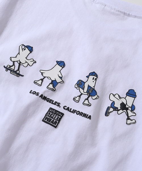VISION STREET WEAR(ヴィジョンストリートウェア)の「【VISION STREET WEAR/ヴィジョンストリートウェア】オーバーサイズ ゴーストスケーターズ発泡プリント 半袖Tシャツ(Tシャツ/カットソー・メンズ・ブラック/ホワイト/ブルー・L/M/LL)」の21枚目の写真