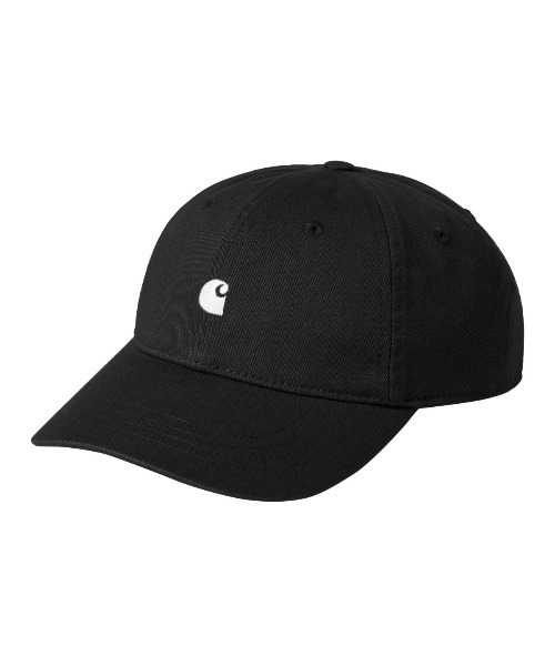 Carhartt WIP(カーハートダブリューアイピー)の「Carhartt WIP W' MADISON LOGO CAP(カーハート ワークインプログレス ウィメンズ マディソン ロゴ キャップ)(キャップ・レディース・ブラック系・FREE)」の2枚目の写真