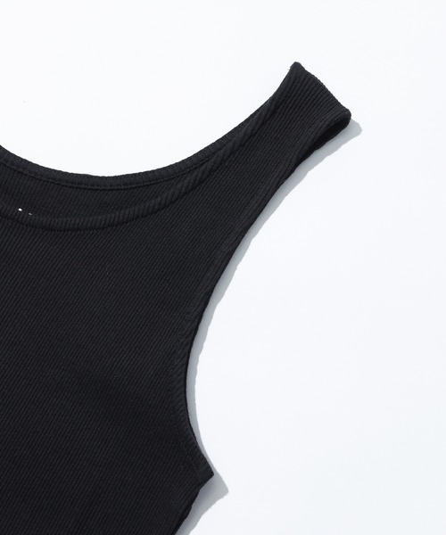 X-girl(エックスガール)の「MILLS LOGO TANK TOP(タンクトップ・レディース・ブラック/ホワイト・S/M)」の5枚目の写真